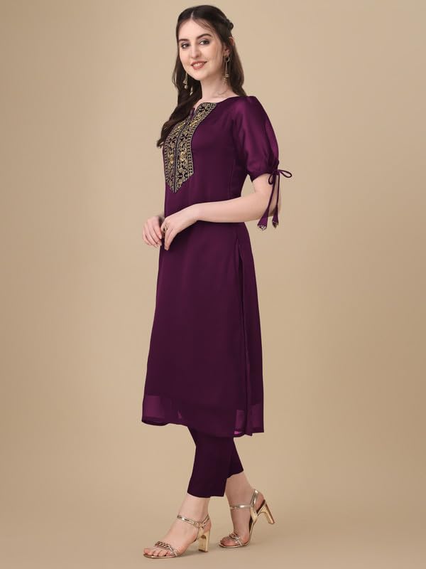 Image of Embroidery Silk Kurti