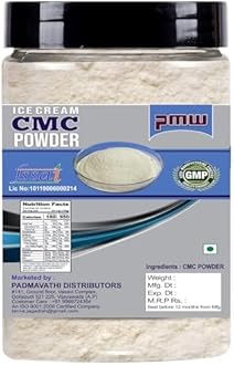 Pmw - Jar Pack - CMC Powder - 100 Grams - (Carboxymethyl Cellulose) For Making Soft, Smooth and Creamy Ice Creams
