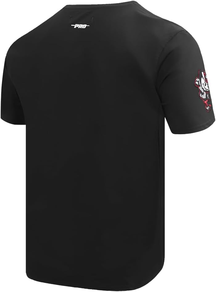 Pro Standard Mens Ohio State University Classic Chenille Short Sleeve Tee Black M - Image 3