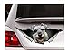 QQYYYT Adesivi Auto 22 Cm Schnauzer Adesivo per Auto Cane Decalcomania per Auto Schnauzer Decalcomania Auto Decorazione Decalcomania per Animali Domestici