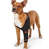 Dog Elbow Protector & Recovery Sleeve for Front Legs – Adjustable Dog Leg Sleeve to Stop Licking Anti-Licking for Arthritis, Calluses, Post-Surgery Care, Knee Brace for Middle Dogs