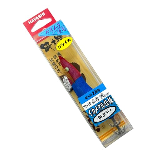 林釣漁具製作所(HAYASHI) 餌木猿ツツイカ 2.5号 TE-10 赤青