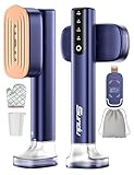 Steamer for Clothes Portable Handheld Garment Steamer,15s Fast Heat-up,180ml Tank,Steamer Ironing Gloves,35 Minutes of Continuous Ironing for Travel and Home(Navy Blue)