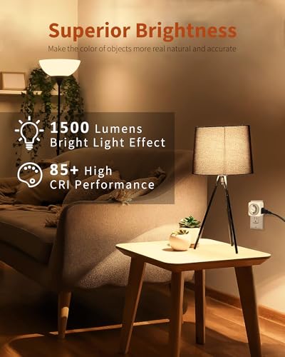Image of TJOY LED Light Bulbs, 100 Watt Equivalent A19, Soft Warm White 2700K