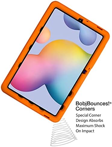 BobjGear Bobj Rugged Tablet Case for (26.7) Samsung Galaxy Tab S6 Lite 10.4 Models SM-P610, SM-P613, SM-P615, SM-P617, SM-P619 Kid Friendly (Outrageous Orange)
