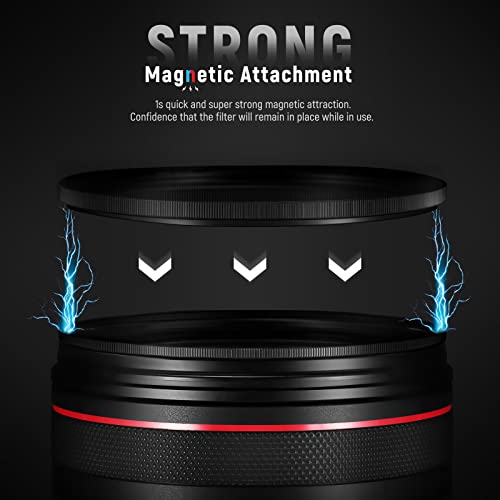 NEEWER 52mm Magnetic ND Lens Filter Kit, ND4 ND8 ND64 ND1000 Filters with Magnetic Adapter Ring & Filter Pouch, HD Optical Glass with 30 Layers Nano Coatings, Scratch/Water Resistant - Image 2