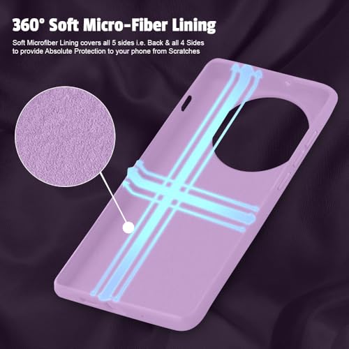 Image of LIRAMARK Liquid Silicone Soft Back Cover Case for OnePlus 13 /1+13 5G (Lavender)