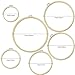 Swpohrat 6 Pieces Embroidery Hoop 4 Inch to 10 Inch,Bamboo Circle Frame Cross Stitch Hoop Ring for Embroidery,Craft Sewing,Cross Stitch,Holiday Ornaments