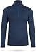 Produktbild normani Herren Merinopullover mit 1/4 YKK-Reißverschluss Merino Langarmshirt mit Kragen - 350g/m² Grammatur - EXTREM Warmer Langarm Winterpullover Farbe Navy Größe L/52