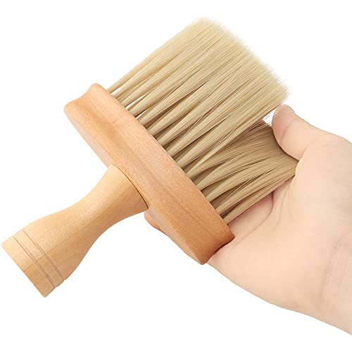 Tiardey 2pcs Barber Neck Duster Brush, Professioneller Barber Neck Duster Weiche Reinigung Haarbürste für Barber Friseursalon Friseur Reinigungswerkzeug