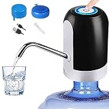 CHIVENIDO 5 Gallon Water Dispenser - Water Bottle Pump with Reusable Caps for Screw Top or Crown Top