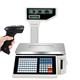 ZäHlwaage Mit Zwei Displays, Digitale Preisberechnungswaage FüR Lebensmittel, 30 Kg Tragkraft, Mit...