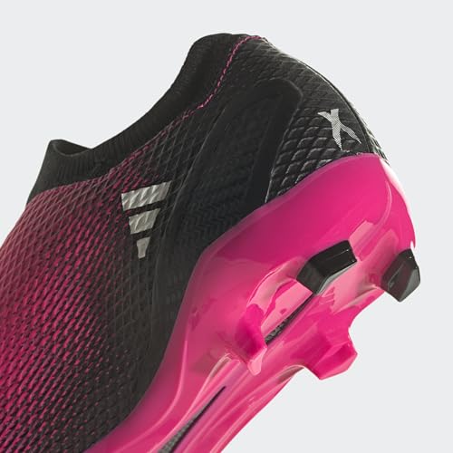 Adidas Mixte X Speedportal.3 Laceless Firm Ground Boots, Shock Pink/Zero Metalic/Core Black, 46 EU