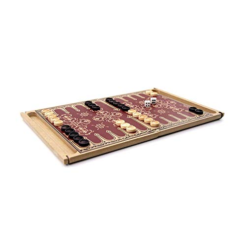 Jogo De Tabuleiro Tradicional Gammon Em Madeira - Oficina De Criação Mitra