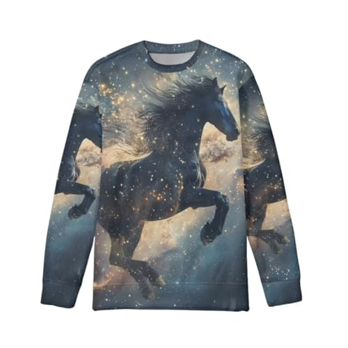 Pinupub Kids Animal Graphic Sweatshirt Boy Girl Winter Long Sleeve Crew Neck Casual Pullover Sweater