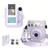Transparent camera case compatible with Fujifilm Instax Mini 12 instant camera - mini 12 camera case