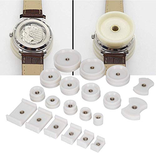 20Pcs Watchmaker Watch Back Cover Press Dies, for Battery Replacement Watch Repair Capping Machine Accessories Press Dies(Only Press Dies)