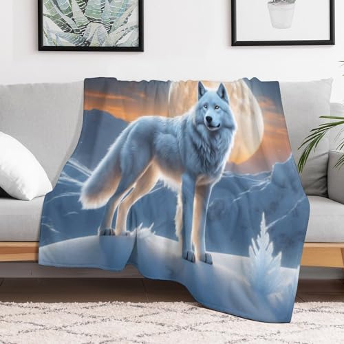 Couverture loup chaude et douce à offrir pour réchauffer le lit