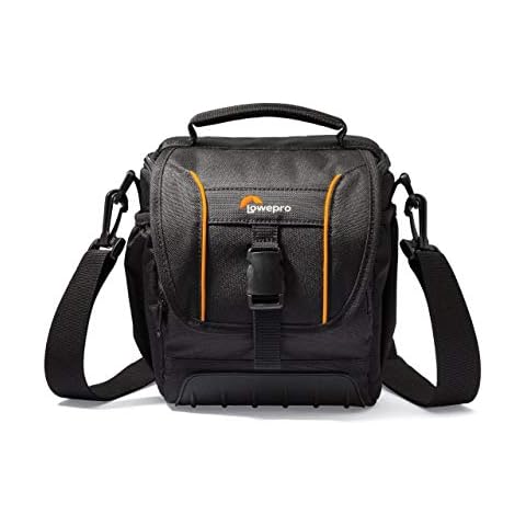 Lowepro LP36863-0WW, SH 140 II Adventure Bag for Camera with Adjustable Divider System, Fits Compact DSLR with Attached Kit Lens, Memory Card, Small Accessories Cover