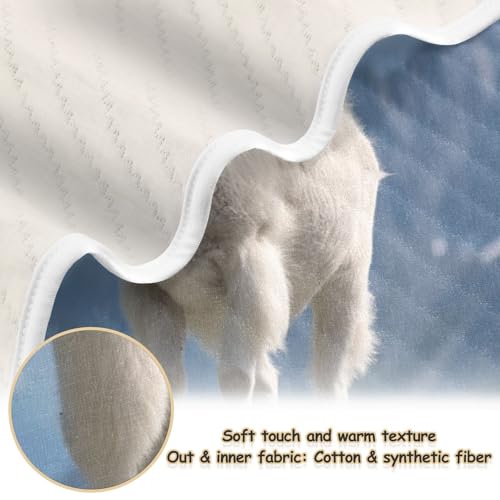 Image of Majestic Mountain Goat Baby Swaddle Blanket for Boys and Girls, Muslin Baby Receiving Swaddle Blanket, Soft Cotton Nursery Swaddling Blankets for Newborn Toddler Infant