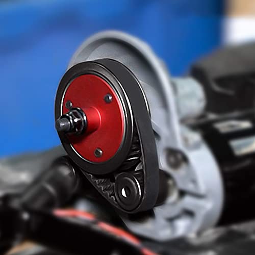 Weishuji 3.2Mm Belt Drive Transmission Gears System For 1/10 Rc Car Crawler Axial Scx10 Ii 90046 (3.2Mm, Red) #TOP6
