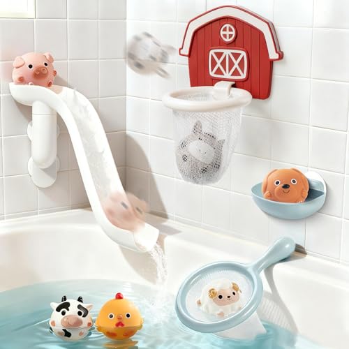 TXTLDB No-Hole Farm Bath Toys for...