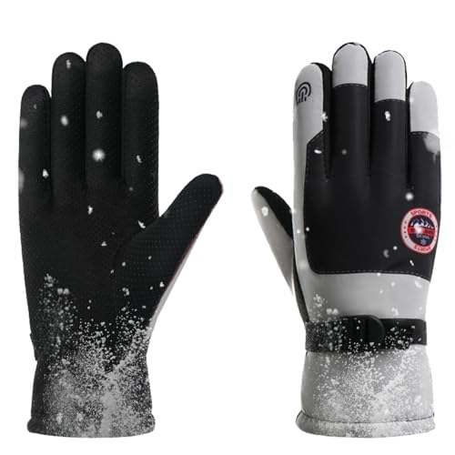 Guantes de invierno para hombre, equipo impermeable al viento y caliente para clima frío, guantes de conducción, para correr, ciclismo, motocicleta, conducción de coche, caminar, trabajar en
