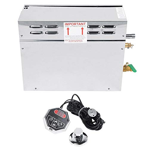 Qinlorgo TC-135 Digital Temperature Display Controller Stainless Steel Electric Sauna Steamer Generator (US)