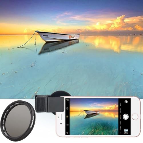 VOLOHAS Zomei Professional Circular Polarizer Lens for Mobile Phones and Tablets 37mm CPL Filter - Image 4