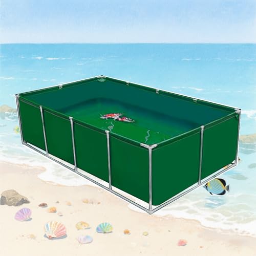 Depósito de agua plegable de PVC con marco de acero inoxidable y drenaje rápido