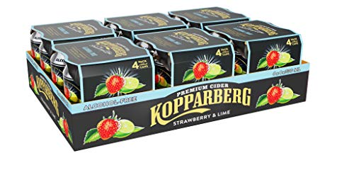 Kopparberg Alcohol Free Strawberry & Lime Cider cans 24 x 330 ml