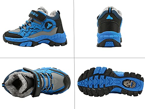 WUIWUIYU Youth Boys Outdoors Waterproof Skid-Resistant Sports School Strap Shoes Trainers Sneakers2