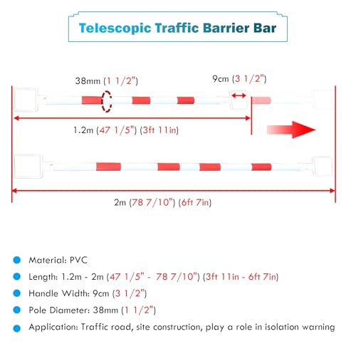 Barres de signalisation plastique rétractables pour événements - 7