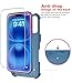 Diverbox for iPhone 16 Case [Shockproof] [Dropproof] [Tempered Glass Screen Protector + Camera Protectors] Heavy Duty Protection Phone Case Cover for Apple iPhone 16 (Blue)