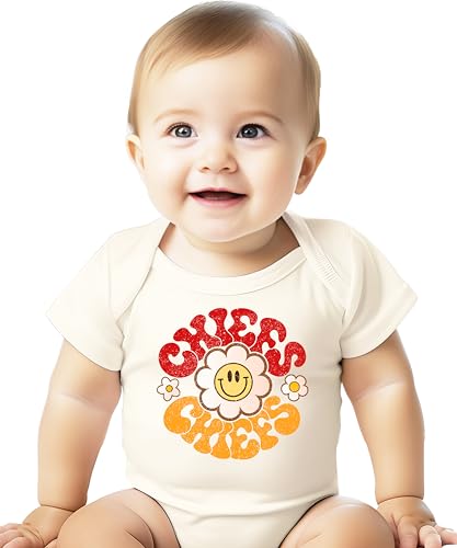Groovy Daisy School Spirit Shirt for Chiefs Game Day Apparel for Adults and Kids