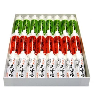 桂花園 銘菓丁葛 3色(くずゆ、くず茶、葛汁粉)×8本 計24本 くず湯 詰め合わせ