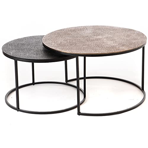 Amadeus - Table Basse Noir et Or