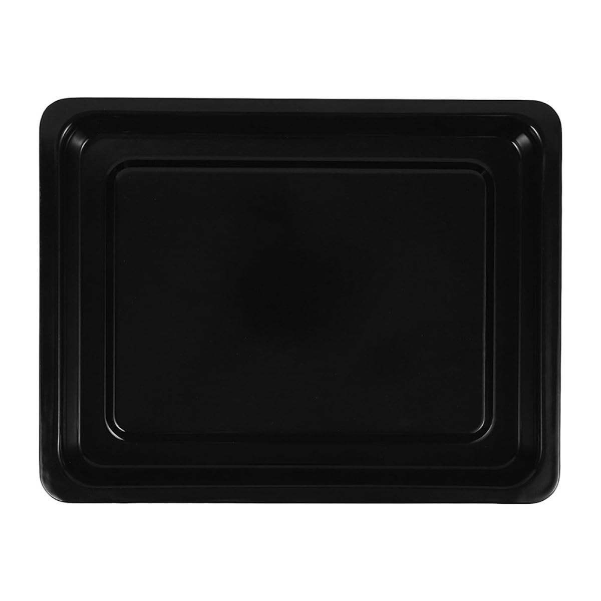 Plaque de cuisson en émail noire rectangulaire pour cuire sans déformation ni adhérence au four