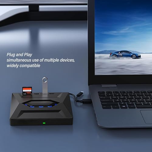 Image of External CD DVD Drive CD /DVD-ROM Burner Player with USB 3.0 /2.0 / USB-C /SD Card Reader, Portable CD /DVD ROM + /-RW Optical Disc Drive for Laptop PC Mac Windows 11 /10 /8 /7 Linux Computer