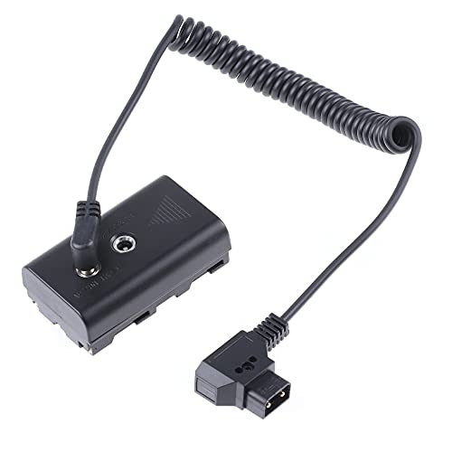 Fotga Power Adapter Cable for D-tap Connector to NP-F Dummy Battery NP-F570/750/770 NP-F960 NP-F970 to Power Video LED Light Monitor for JTZ DP30 C5 LE V Mount Anton Bauer Battery (Not for Ninja V)