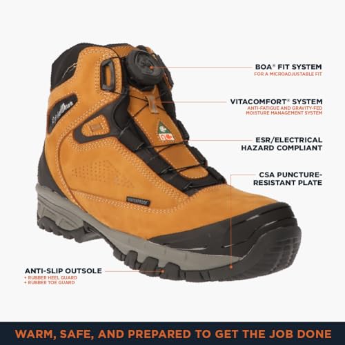 RefrigiWear Men’s 54 Gold Insulated Hiker Boots for Working, -45°F (-42°C)3