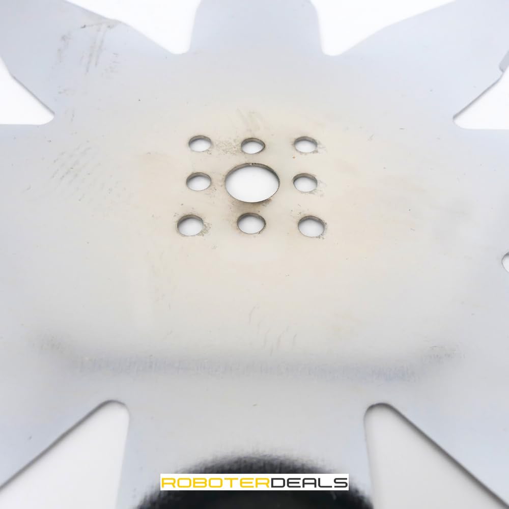 Roboter Deals - Messer, Ersatz-Klinge, Edelstahlmesser (25 cm mit 8 Klingen) für die Ambrogio L60 Basic, Deluxe, Elite Serie Rasenmähroboter.