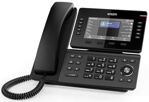 Teléfono de sobremesa Snom D815WB con 12 SIP y puerto USB 2