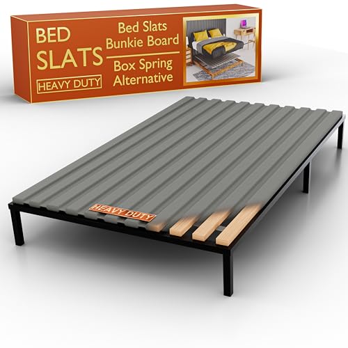 Zayton, Wooden Full Bed Slats for Support Under Mattress with Cover – Replacement Wood Slats for Full Size Bed Frame – Under Mattress Support Without Extra Height – 3.38-Inch Standard Width