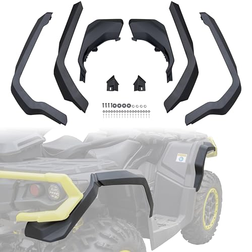 Image of Fender Flares for Can Am Outlander, Extended Front & Rear Mud Flaps Mud Guards for Can-Am Outlander 500 570 650 800R 850 1000 Max 2013-2021 Accessorries (Replace #715001764)