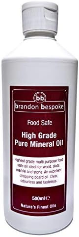 Pure Mineral Oil - Chopping Board Oil - Cutting Board, Worktop, Wood - Slate - Stone - 500ml (Food Safe)