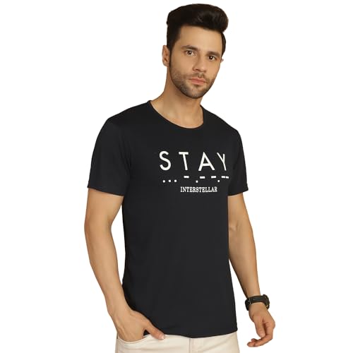 Image of VIMAL JONNEY Printed Multicolor Round Neck Cotton Half Sleeves Tshirt for Men-VIMAL55425(Pack of 2)