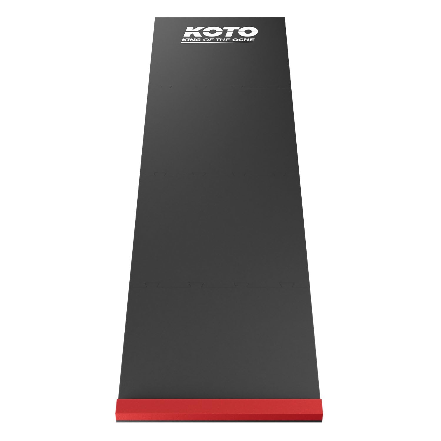 KOTO - Puzzle Dart Mat Red 237 x 60 cm, Foam Darts Mat with Raised Oche, for Beginners & Professionals, For Steel & Soft Darts