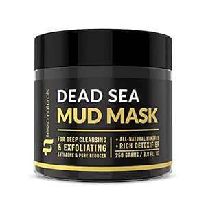 TESSA NATURALS Dead Sea Mud Mask – Face and Body – Spa Quality Pore Reducer, Acne, Blackheads & Oily Skin – Natural Anti-Aging Skincare for Women and Men – Tightens Skin with Collagen