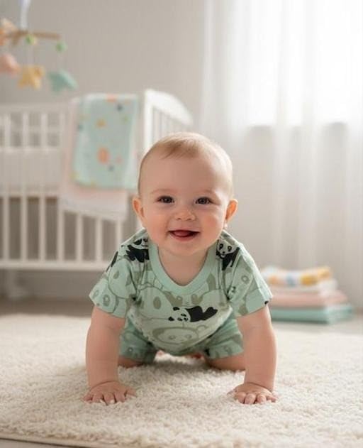 Image of Baby Unisex Short Sleeves Printed Top & Bottom Set| Comfortable, Breathable, Lightweight, Skin Friendly|SL 197